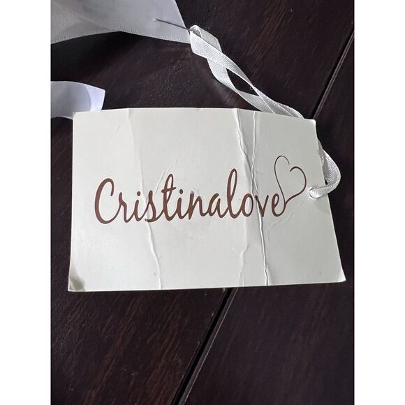 NWT Cristinalove Womens Printed Rope Spaghetti Strap Knee Length Dress‎ Padded - Picture 4 of 6